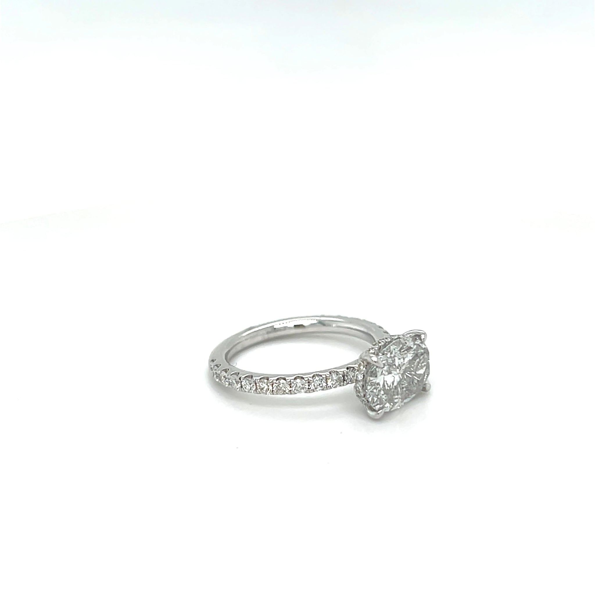 2.31ct White Gold Oval Cut Diamond Engagement Ring