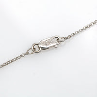 Women's Diamond Teardrop Dangle Chain Necklace in 14k White Gold