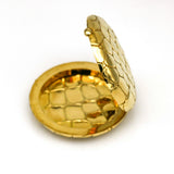 Tiffany & Co. Alligator Textured Compact in 18k Yellow Gold Vintage