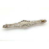 4.50 ct Art Deco Diamond Brooch in Platinum