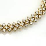 5 ct Triple-Row Diamond Tennis Bracelet in 14k Yellow Gold