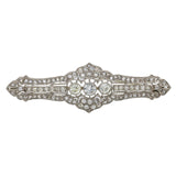 4.50 ct Art Deco Diamond Brooch in Platinum