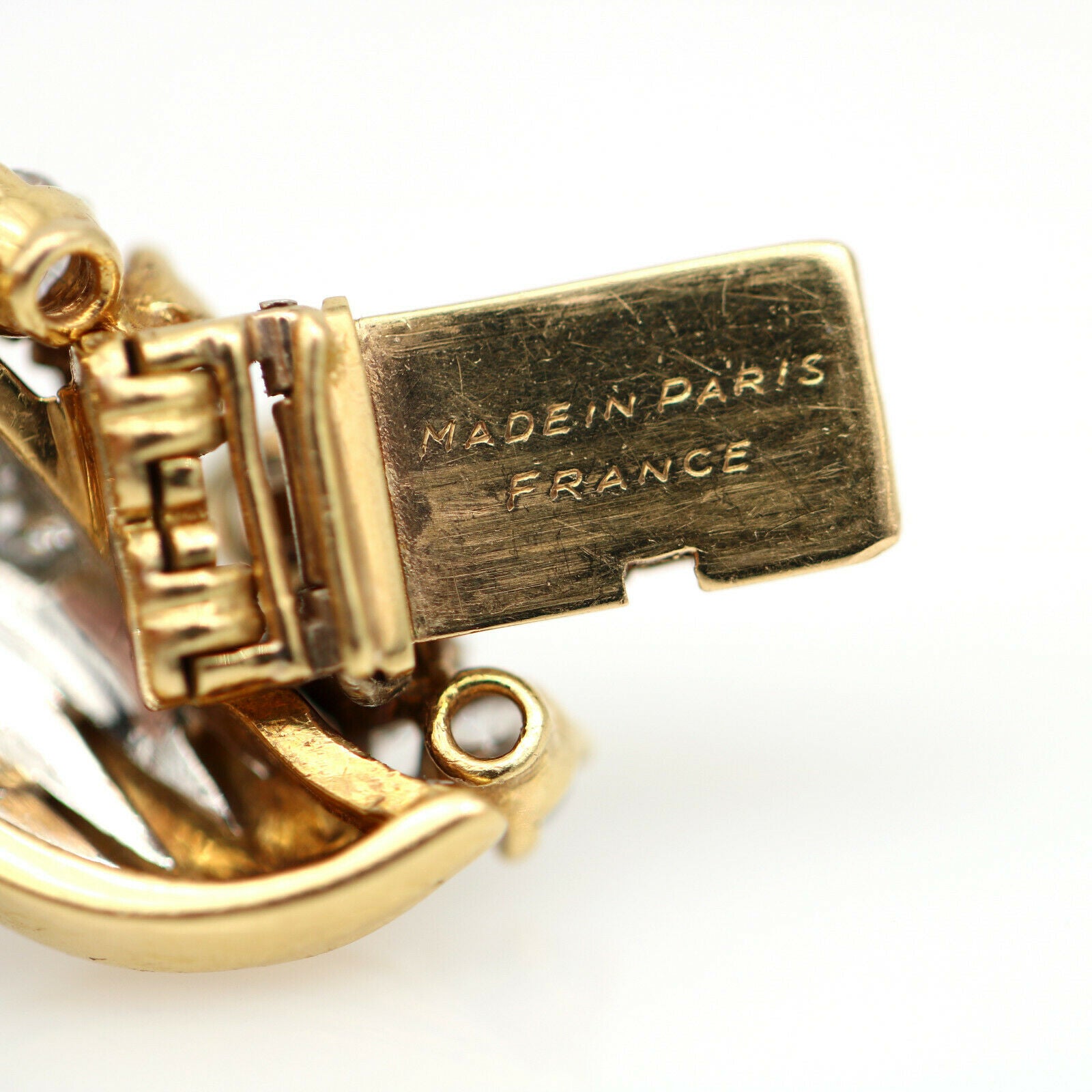 Van Cleef & Arpels Vintage Diamond Link Bracelet in 18k Yellow Gold
