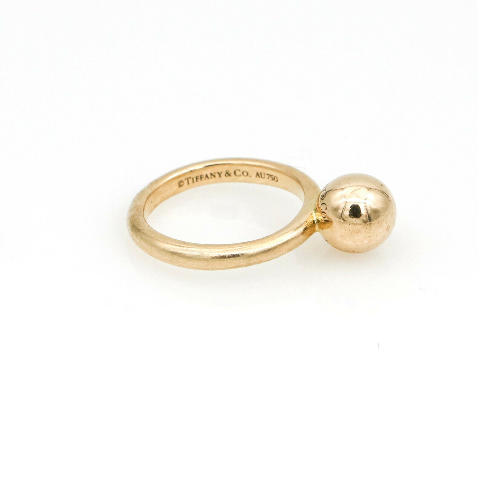 Tiffany & Co. Hardwear Ball Ring in 18k Yellow Gold Size 4