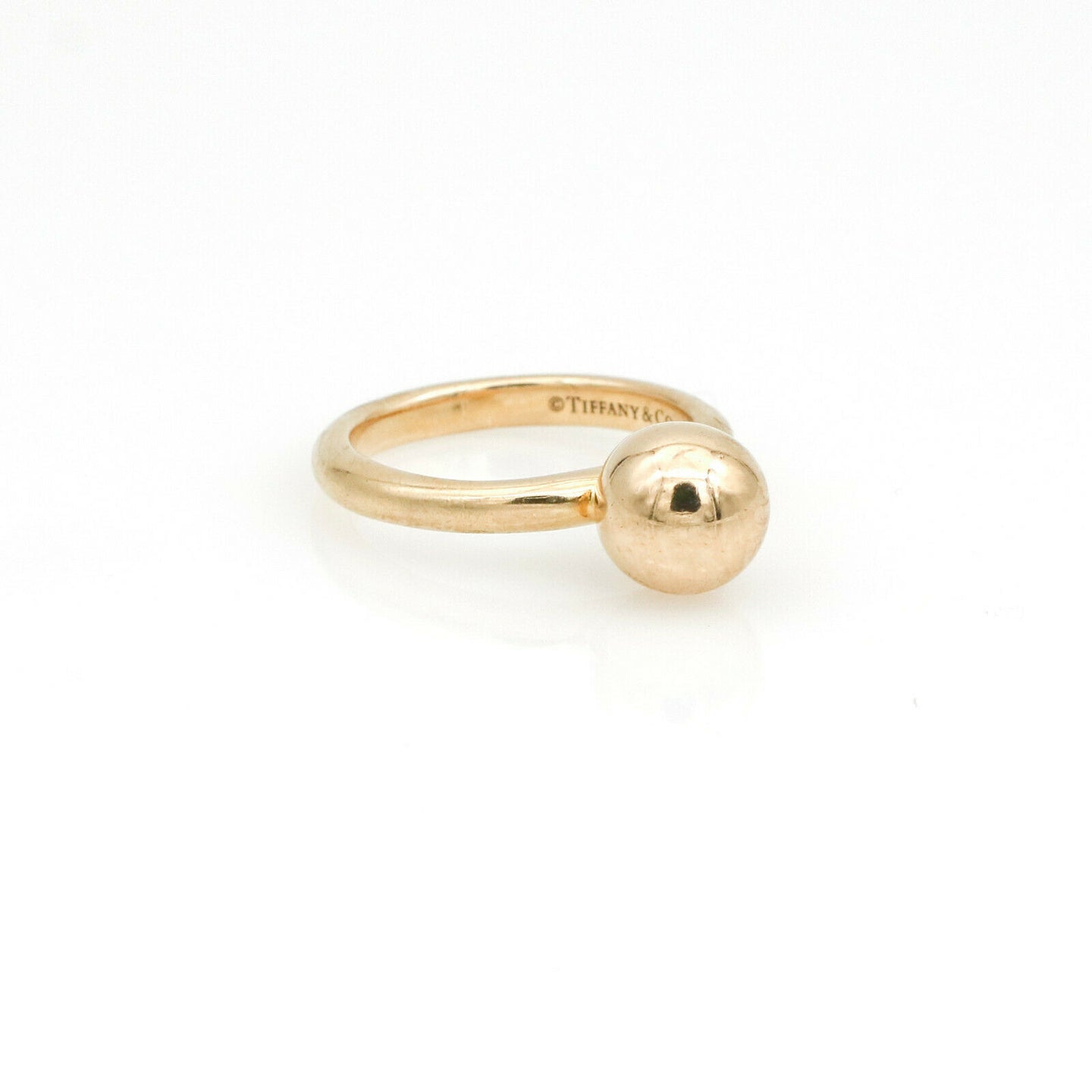 Tiffany & Co. Hardwear Ball Ring in 18k Yellow Gold Size 4