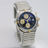 Breitling Chronomat Rouleaux B13060 Blue Dial Men's Watch with Bullet Bracelet