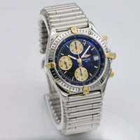 Breitling Chronomat Rouleaux B13060 Blue Dial Men's Watch with Bullet Bracelet
