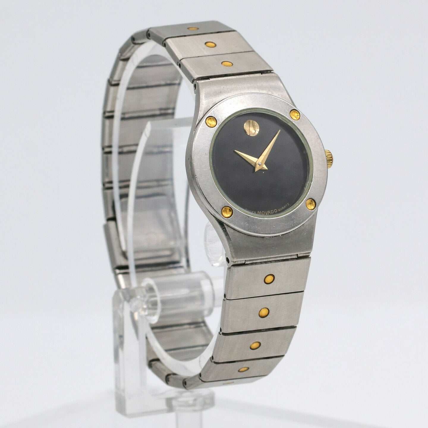 Ladies Movado SE Stainless Steel and 18k Gold Quartz Watch 86.36.816.02