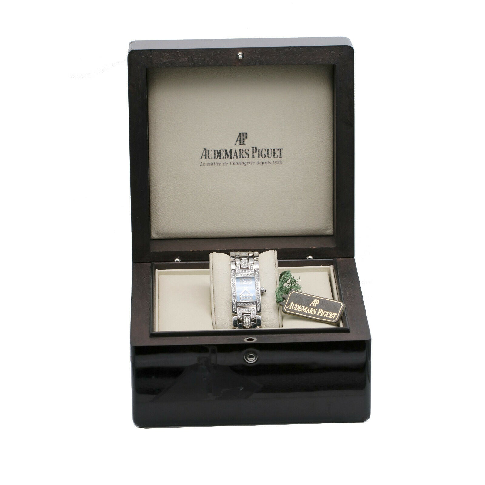 Audemars Piguet Promesse Blue Dial Diamond Watch 18k Gold 67346BC.Z.1171BC.04