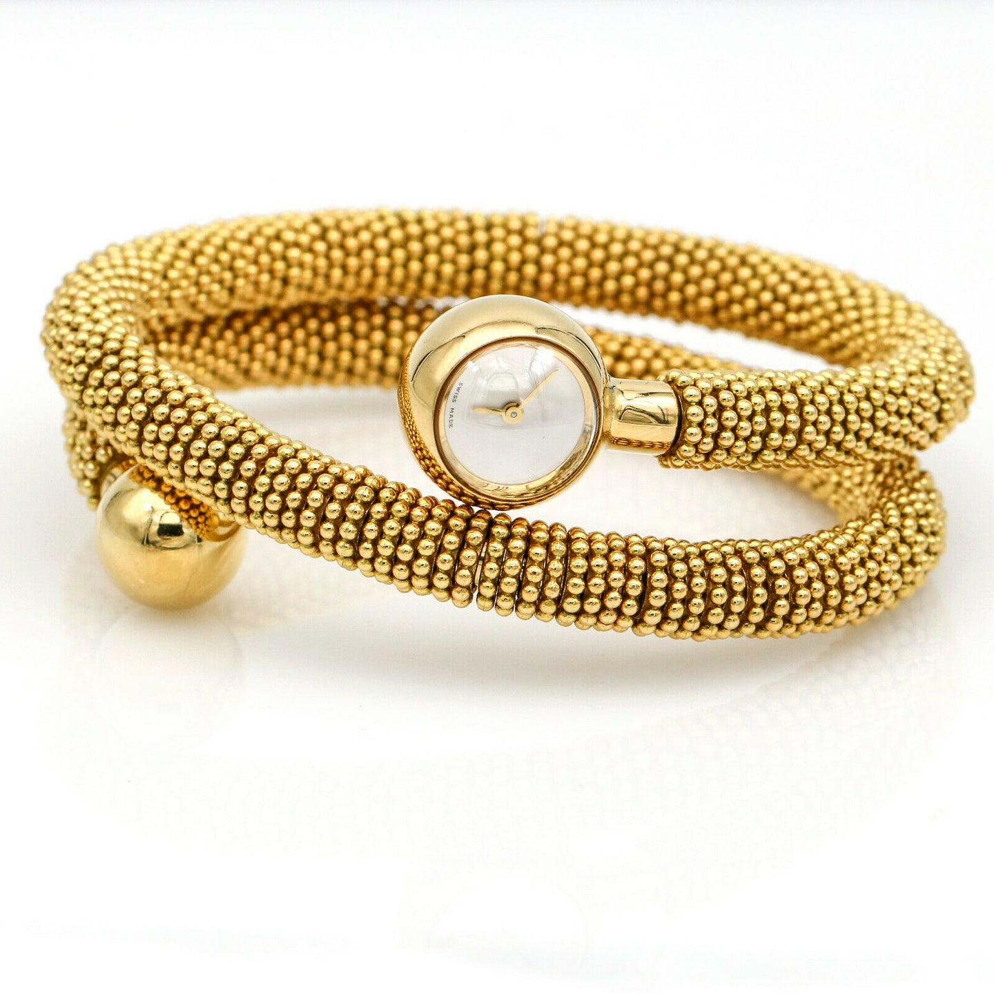 Van Cleef & Arpels Couscous Wrap Coiled Wristwatch in 18k Yellow Gold