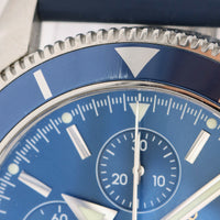 Breitling Superocean Heritage Blue Men's Rubber Strap Watch - A13320