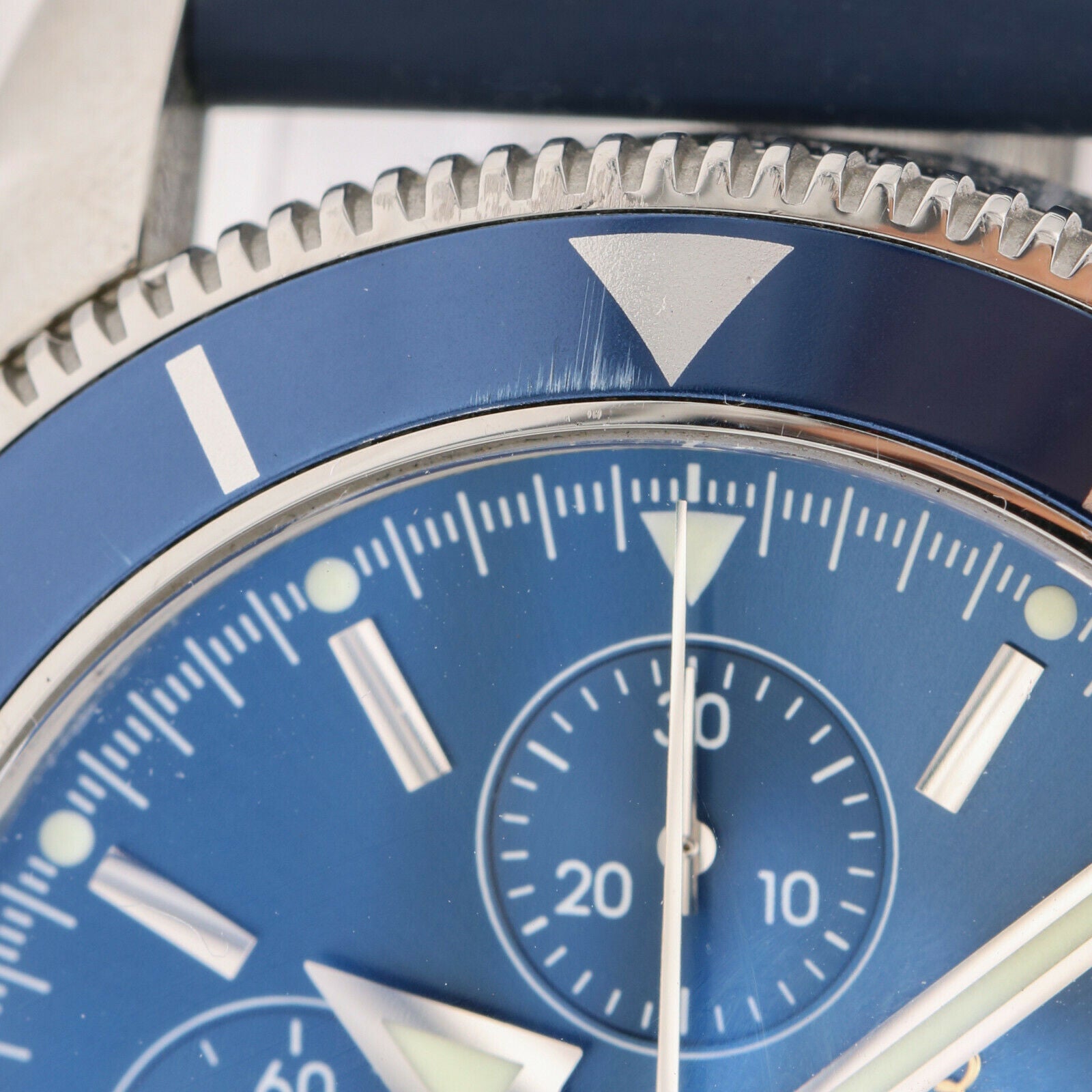 Breitling Superocean Heritage Blue Men's Rubber Strap Watch - A13320