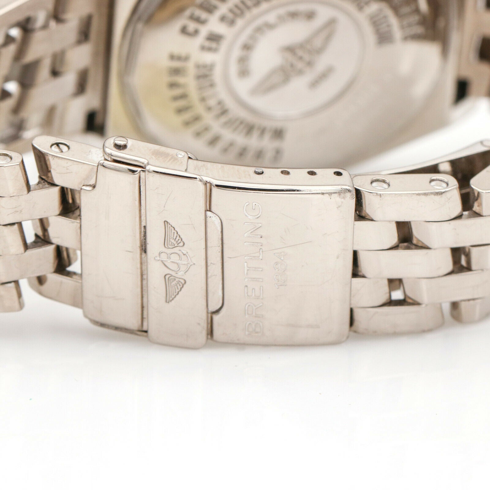 Breitling J44355 Crosswind 18k White Gold Special Limited Edition 44mm Watch