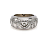 Chopard Amore Happy Diamond Band Ring in 18k White Gold