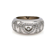 Chopard Amore Happy Diamond Band Ring in 18k White Gold