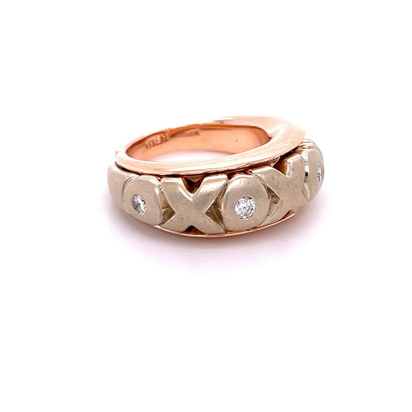 Avidan XO Hugs and Kisses Diamond Band Ring in 14k Gold