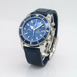 Breitling Superocean Heritage Blue Men's Rubber Strap Watch - A13320