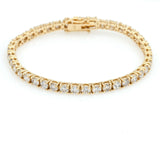 10.00 ct Diamond Tennis Bracelet in 14k Yellow Gold