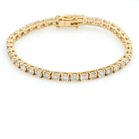 10.00 ct Diamond Tennis Bracelet in 14k Yellow Gold