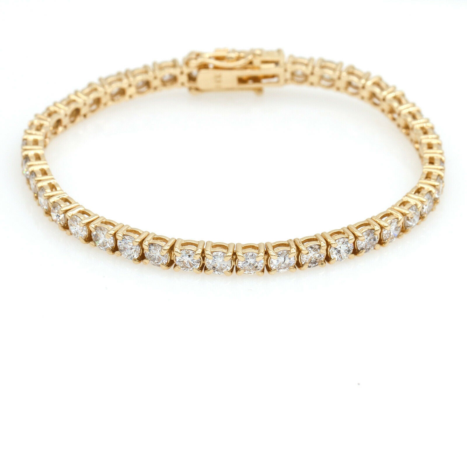 10.00 ct Diamond Tennis Bracelet in 14k Yellow Gold