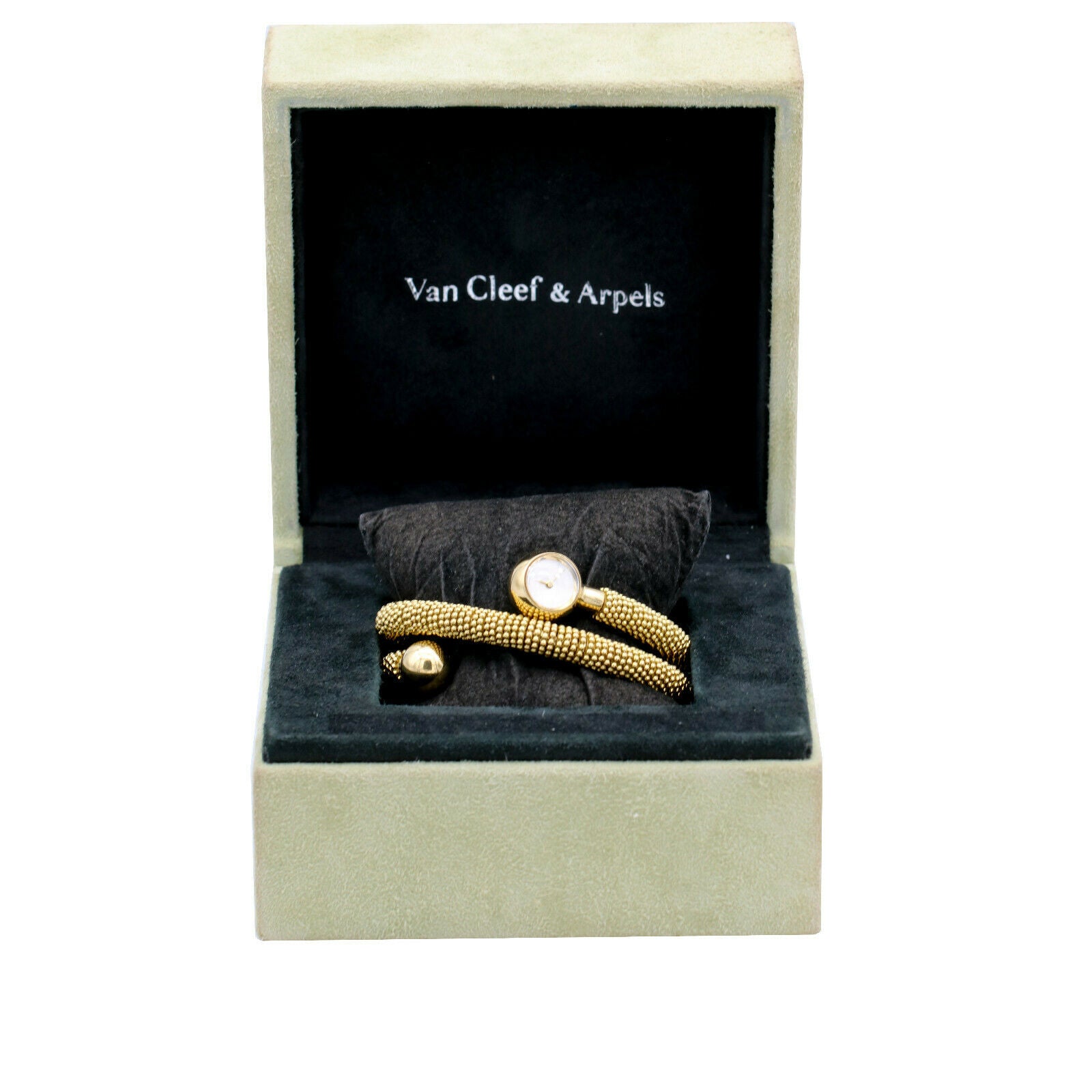 Van Cleef & Arpels Couscous Wrap Coiled Wristwatch in 18k Yellow Gold