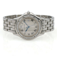 Cartier Cougar in Stainless Steel with Custom Diamond Bezel 987904