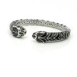 John Hardy Legends Macan Tiger Lava Kick Cuff Bracelet Sterling Silver