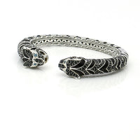 John Hardy Legends Macan Tiger Lava Kick Cuff Bracelet Sterling Silver