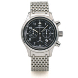 IWC Flieger Pilot Chronograph Watch in Stainless Steel with Black Dial 3741