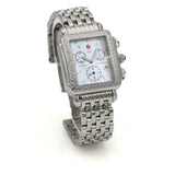 Michele Deco Mother of Pearl Dial Diamond Chronograph Watch 71-6000