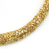 59.50 ct Fancy Yellow Diamond Collar Necklace in 18k Yellow Gold
