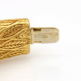 Chimento Leaves Hinged Bangle Bracelet in 18k Yellow Gold