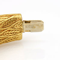 Chimento Leaves Hinged Bangle Bracelet in 18k Yellow Gold