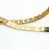 Women's Italian Made Statement Link Chain Necklace in 14k Yellow Gold