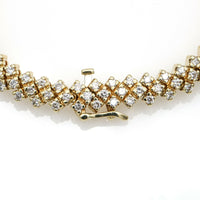 5 ct Triple-Row Diamond Tennis Bracelet in 14k Yellow Gold
