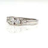 1.45 cttw Diamond Three-Stone Engagement Ring in Platinum
