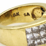 6.00 carat Signed Ruby and Diamond Statement Ring in 18k Yellow Gold