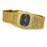 Vacheron Constantin Basket Weave Style Gold Watch