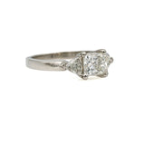 1.91 Princess Trillion Three-Stone Diamond Engagement Ring in Platinum