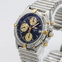 Breitling Chronomat Rouleaux B13060 Blue Dial Men's Watch with Bullet Bracelet