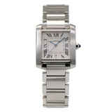 Cartier Tank Automatic Silver Dial Men's Stainless Steel Watch 2302