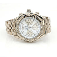 Breitling J44355 Crosswind 18k White Gold Special Limited Edition 44mm Watch