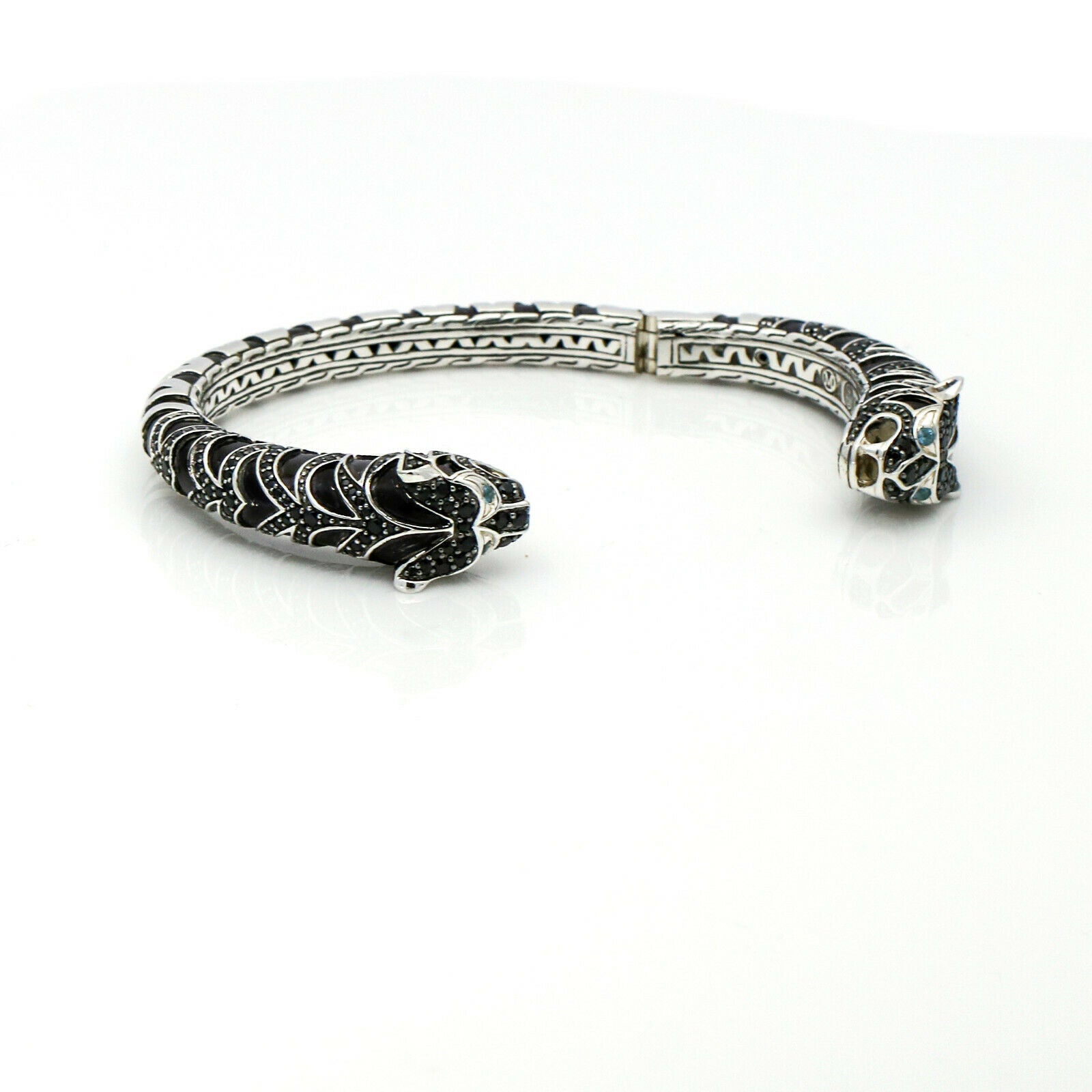 John Hardy Legends Macan Tiger Lava Kick Cuff Bracelet Sterling Silver
