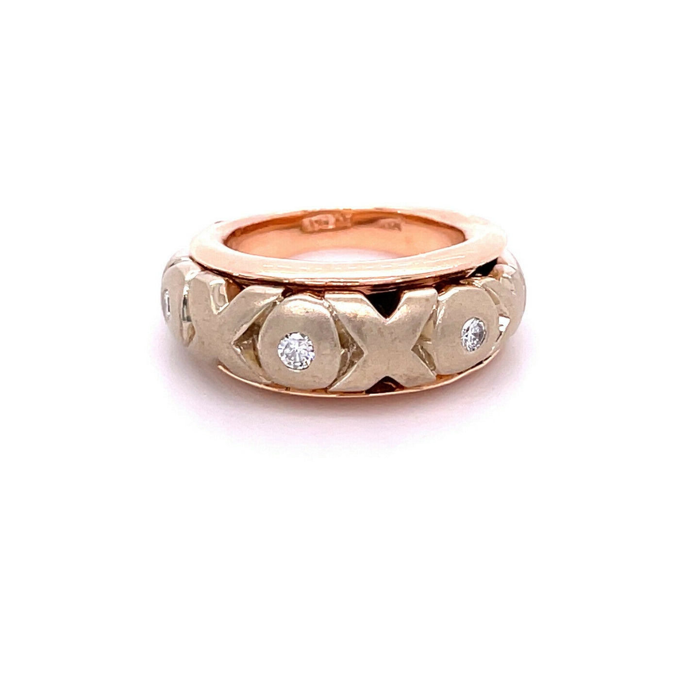Avidan XO Hugs and Kisses Diamond Band Ring in 14k Gold