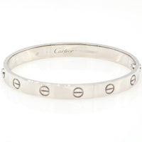 Cartier Love Bracelet Size 16 in 18k White Gold with Service Pouch