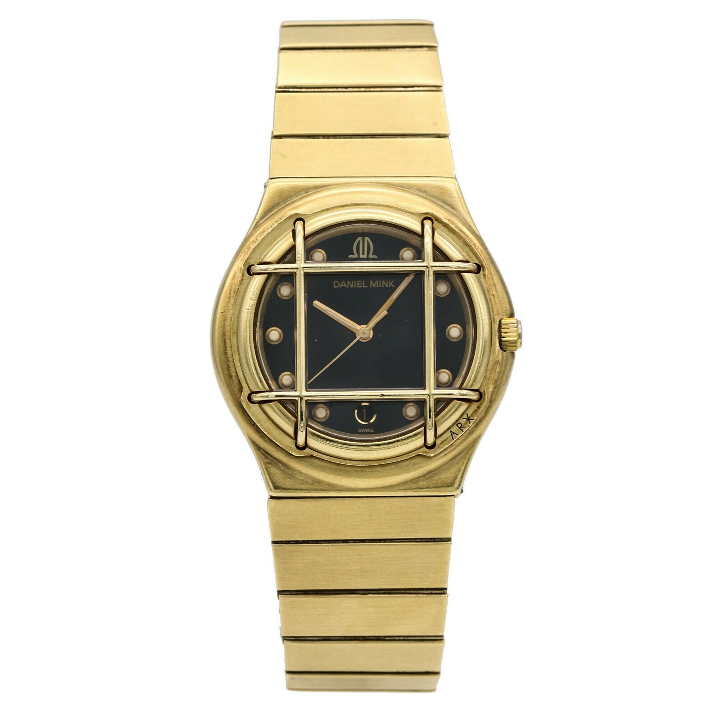 Daniel Mink ARX Men's Cage Quartz Watch in 18k Yellow Gold