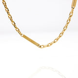 2mm Bar Link Chain in 14k Yellow Gold 18"