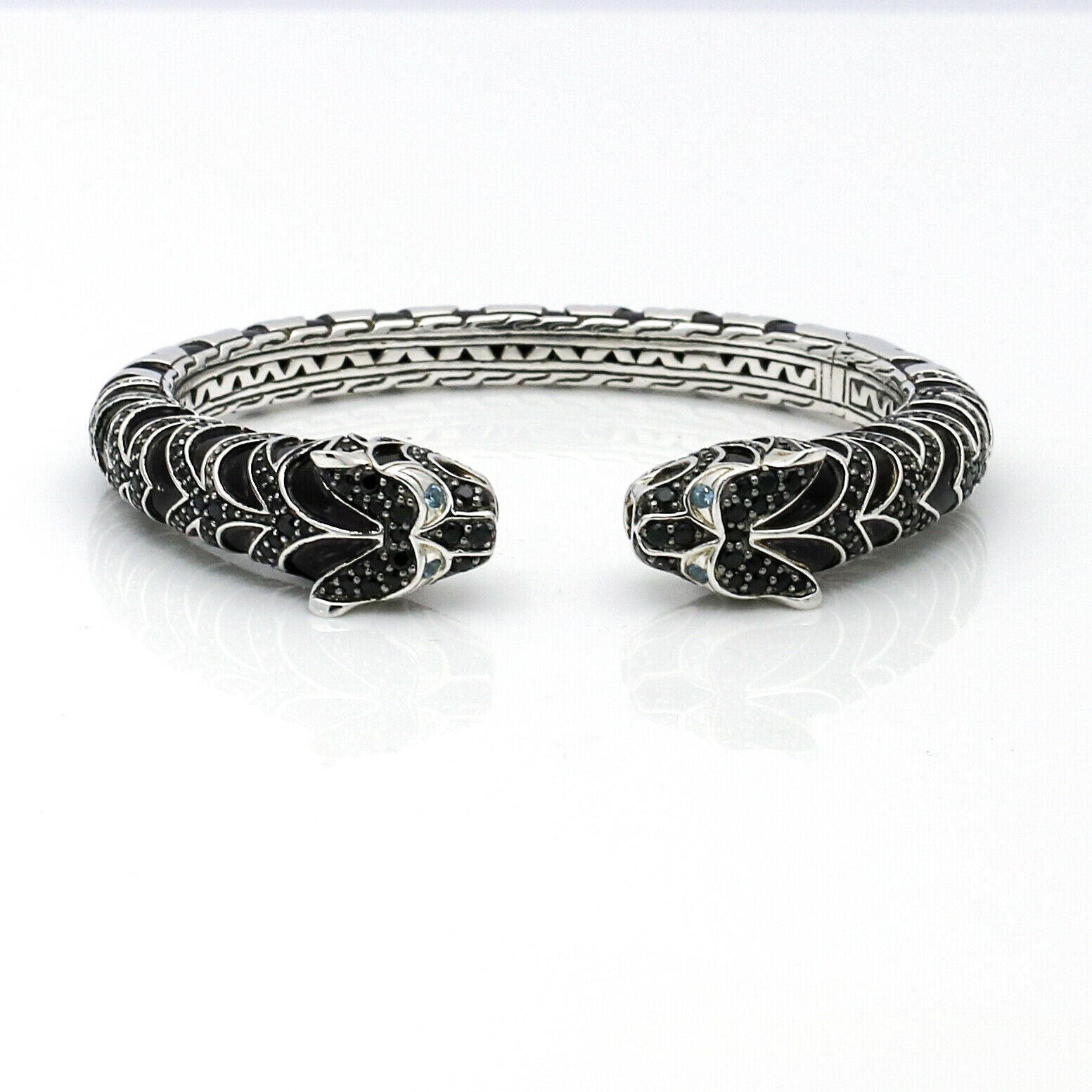 John Hardy Legends Macan Tiger Lava Kick Cuff Bracelet Sterling Silver