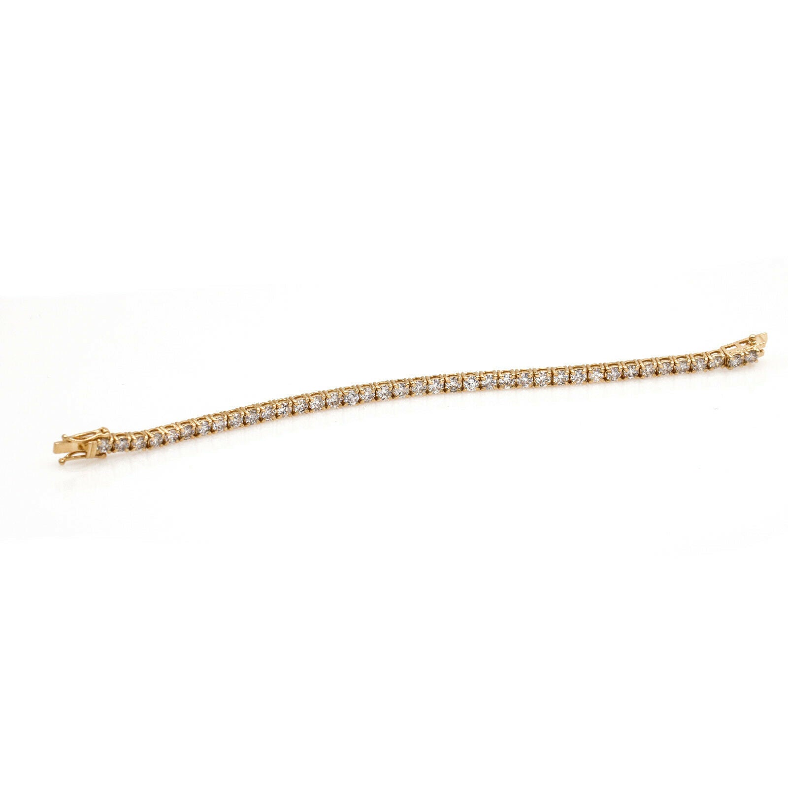 10.00 ct Diamond Tennis Bracelet in 14k Yellow Gold