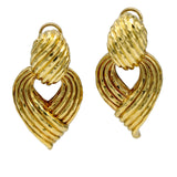 Henry Dunay Clip-on Dangle Earrings in 18k Yellow Gold